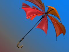 Expression driven animation - one control drives entire folding mechanism of the umbrella Expression driven animation - one control drives entire folding mechanism of the umbrella